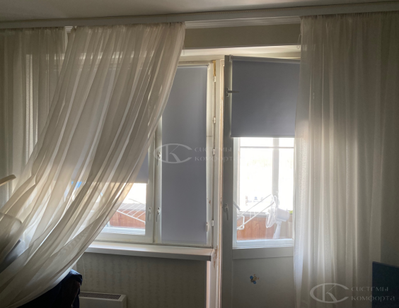 Портфолио Рулонные шторы на пластиковые окна