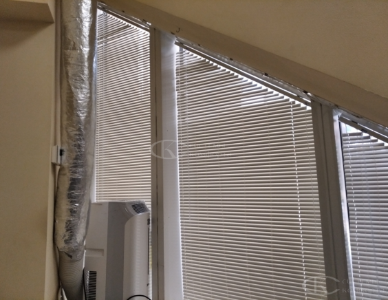 Портфолио жалюзи на треугольные окна